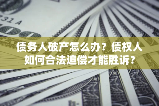 北京债务人破产怎么办？债权人如何合法追偿才能胜诉？