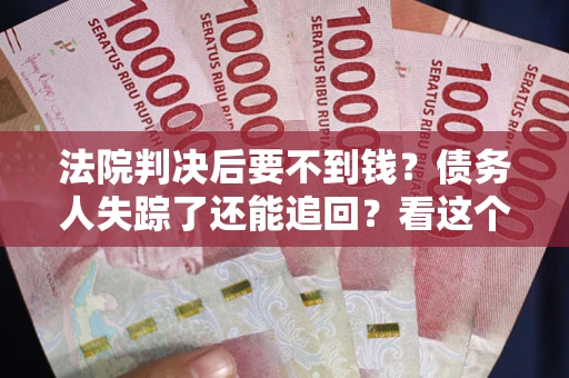 北京法院判决后要不到钱？债务人失踪了还能追回？看这个方法！