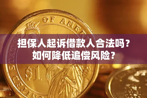 北京担保人起诉借款人合法吗？如何降低追偿风险？