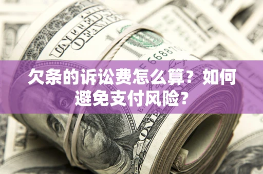 北京欠条的诉讼费怎么算？如何避免支付风险？
