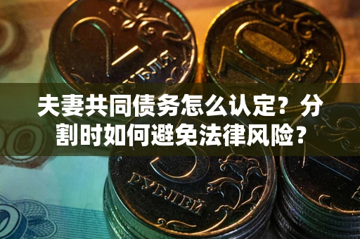 北京夫妻共同债务怎么认定？分割时如何避免法律风险？